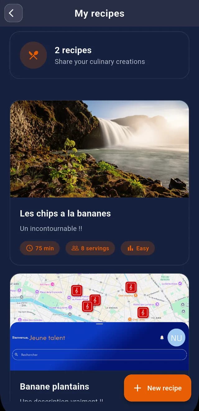 Capture — recettes